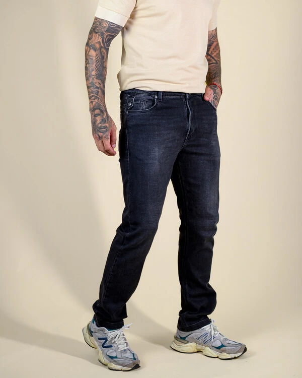 Calça Jeans Masculina Reta Black