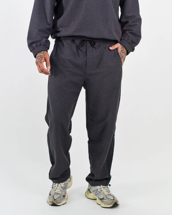 Calça Moletom Canelado Com Ajustador