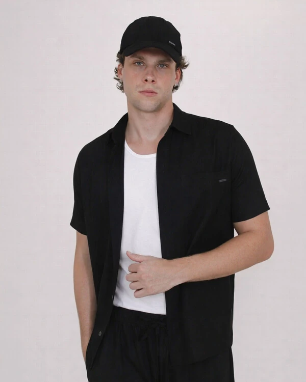 Camisa Masculina Box com Vivo