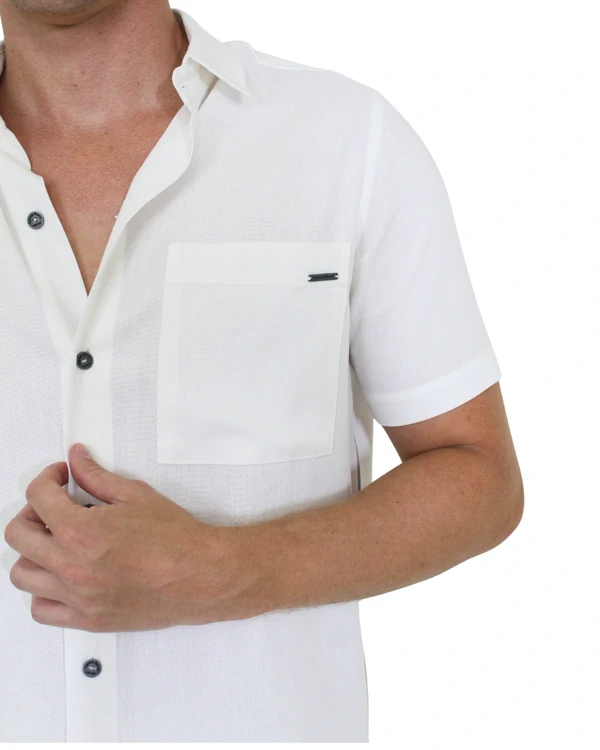 Camisa Masculina Box com Vivo