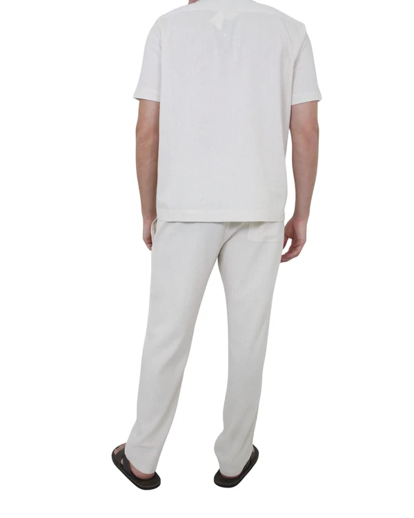 Calça Masculina Slim Linho