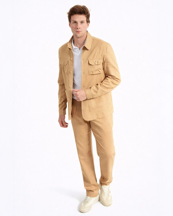 Jaqueta Parka em linho