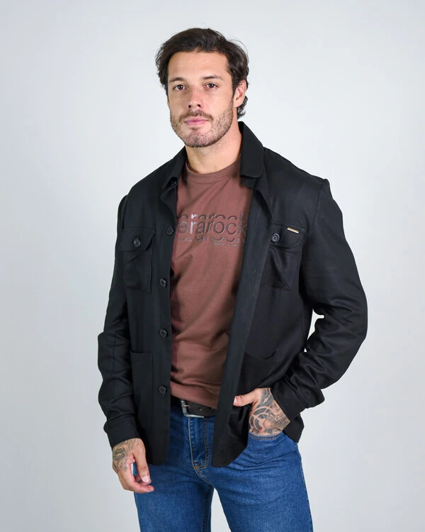 Jaqueta Parka em linho