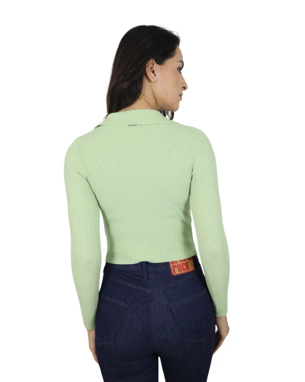 Top Cropped em Tricot
