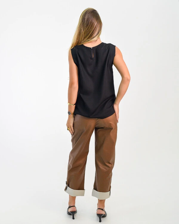 Calça Resinada Barrel