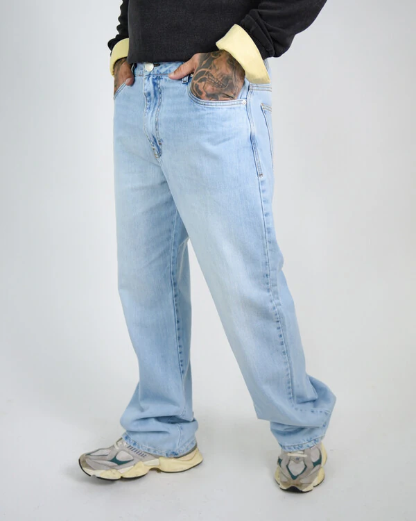 Calça Masculina Over Reta Clara