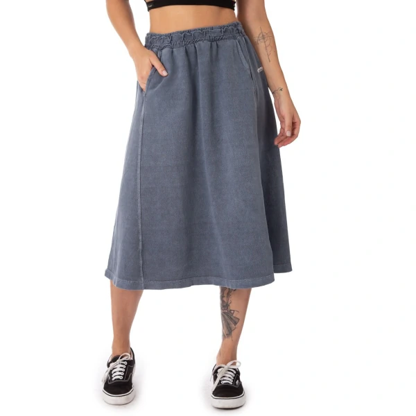 Saia Midi Feminina Operarock Stone