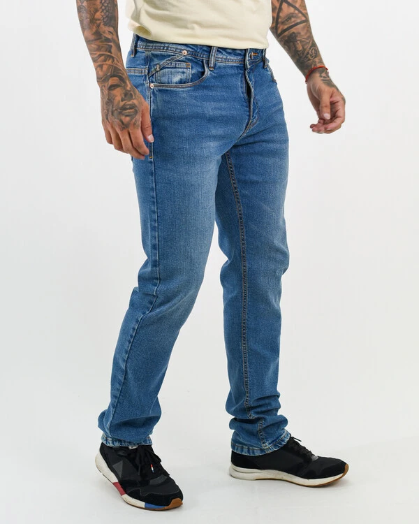 Calça Masculina Slim com Recortes