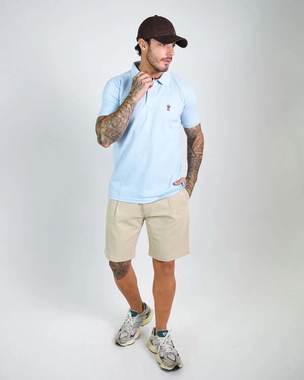 Bermuda Masculina Fusion com Pregas