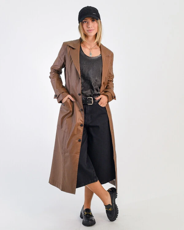 Trench Coat de Sarja