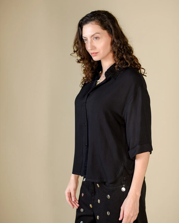 Camisa Ampla em Viscose