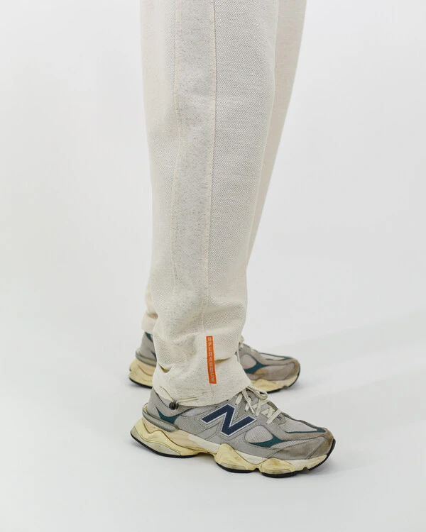 Calça Moletom Canelado Com Ajustador