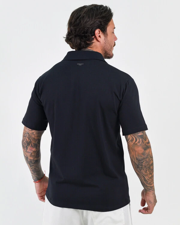 Polo V Neck Sem Botões