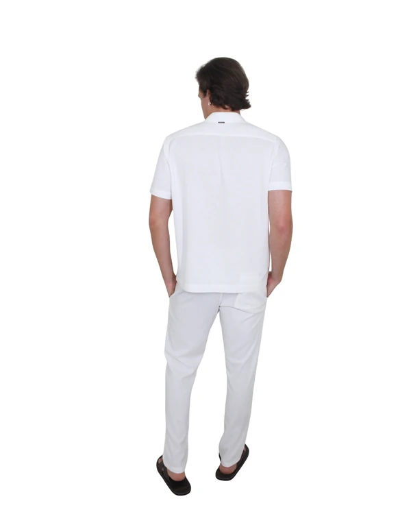 Calça Masculina Slim Linho