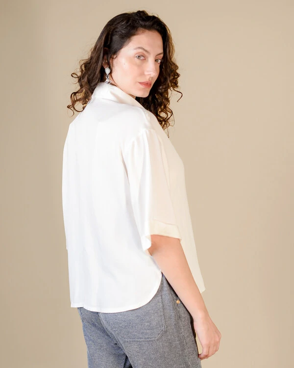 Camisa Ampla em Viscose