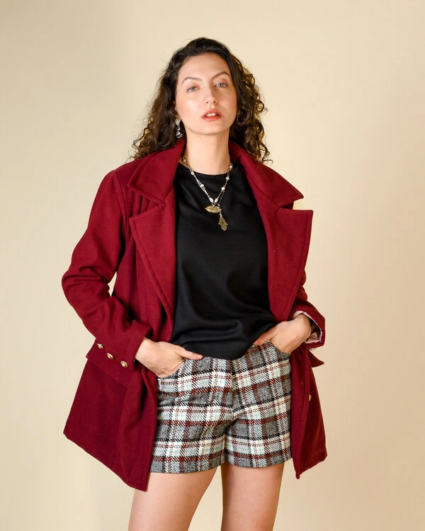 Shorts de Lã Operarock Alfaiataria