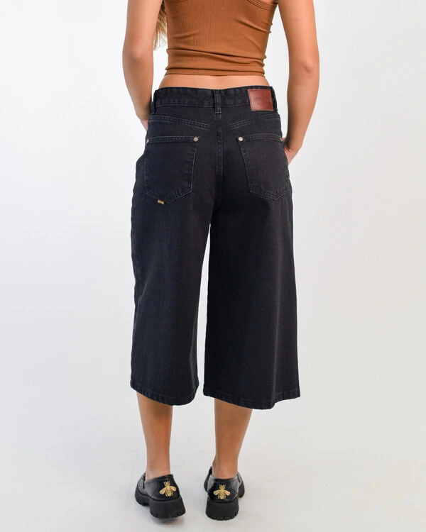 Pantacourt Jeans Black Operarock