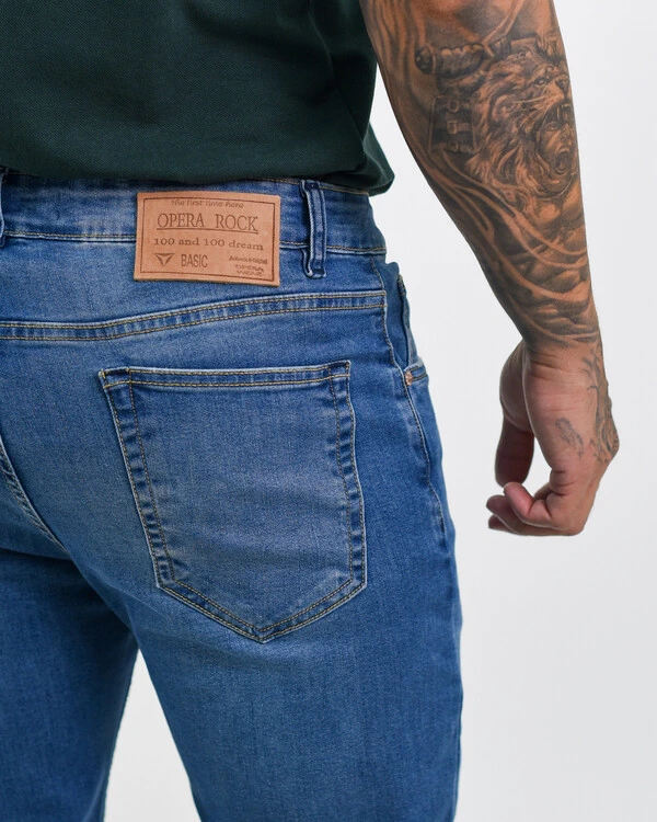 Calça Masculina Slim Média
