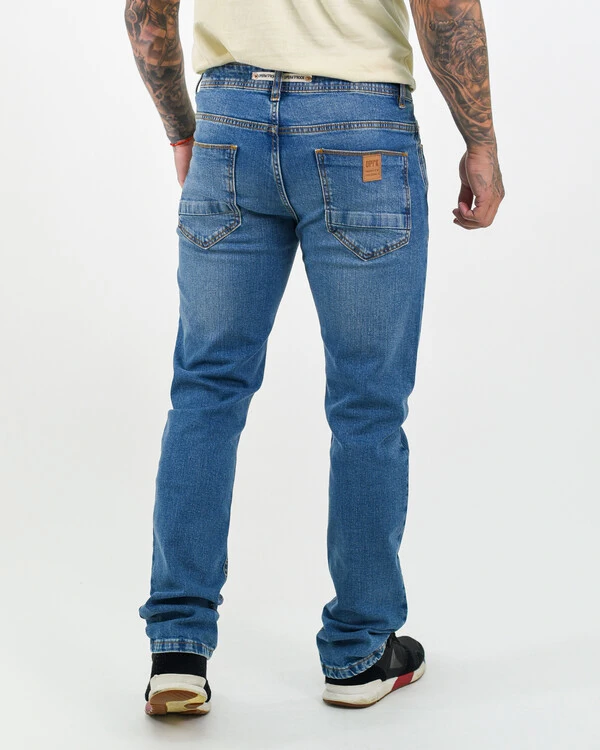 Calça Masculina Slim com Recortes