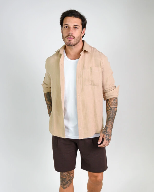 Camisa Comfort Amassada