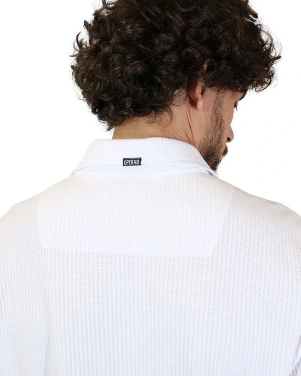 Polo Manga Longa V Neek