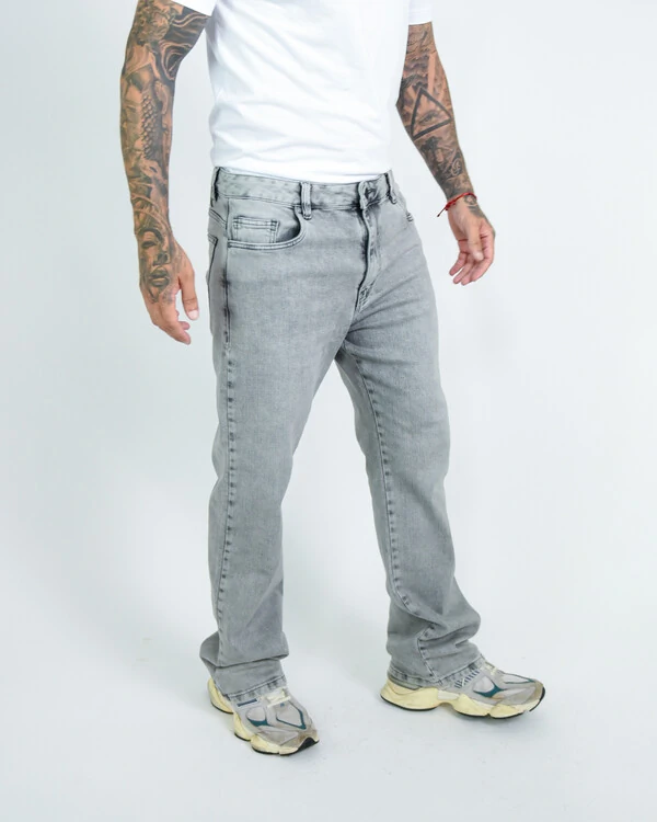 Calça Masculina Dad Jeans Cinza