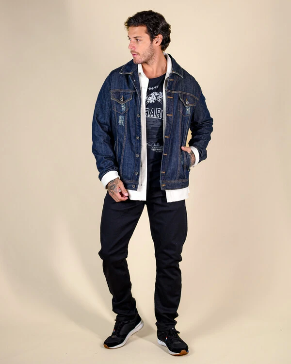 Jaqueta Jeans Unissex Operarock