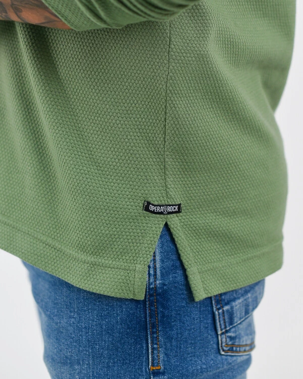 Camiseta Henley Manga Longa