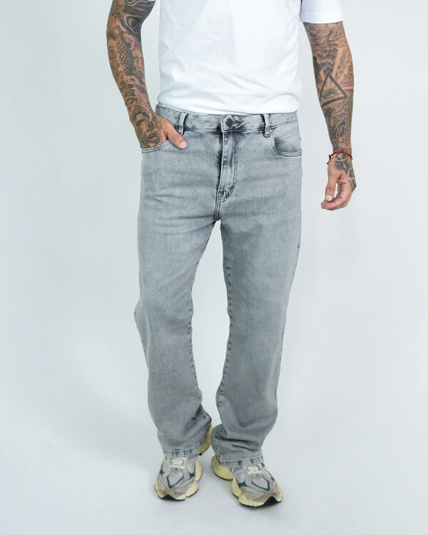 Calça Masculina Dad Jeans Cinza