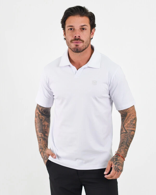 Polo V Neck Sem Botões