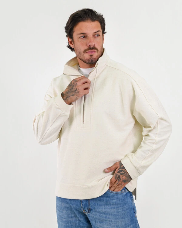 Blusa Gola Alta com Zíper