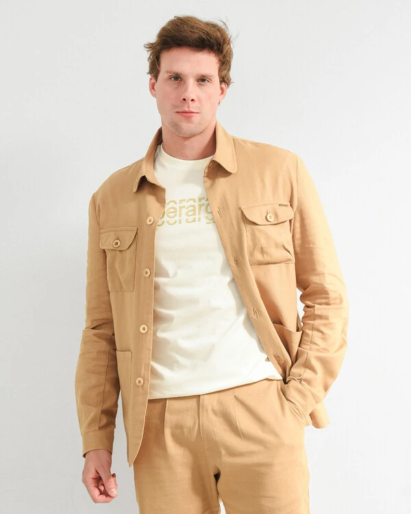 Jaqueta Parka em linho