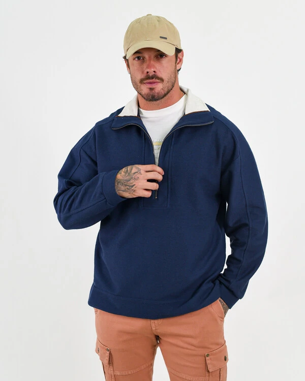 Blusa Gola Alta com Zíper