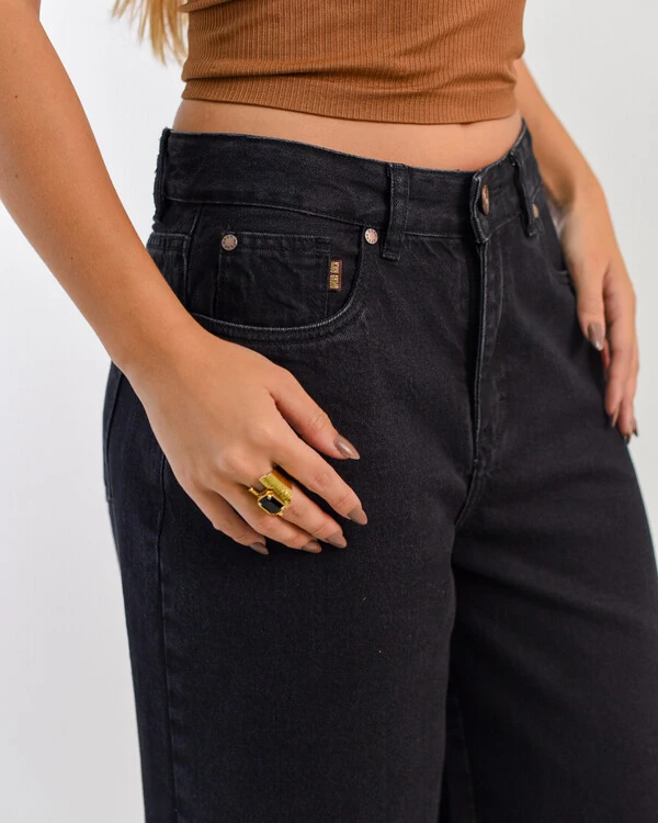 Pantacourt Jeans Black Operarock
