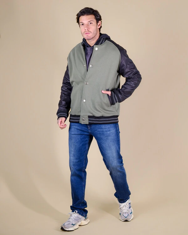 Jaqueta Masculina Operarock Raglan College