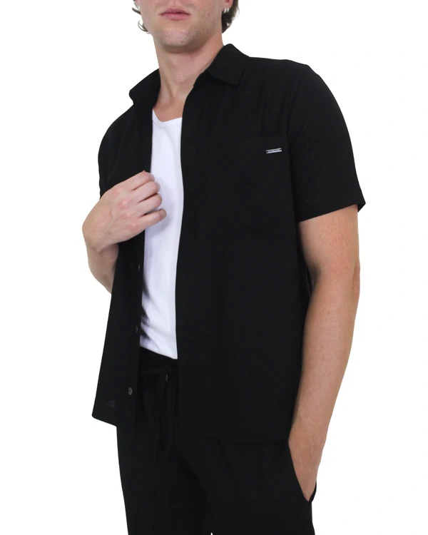 Camisa Masculina Box com Vivo