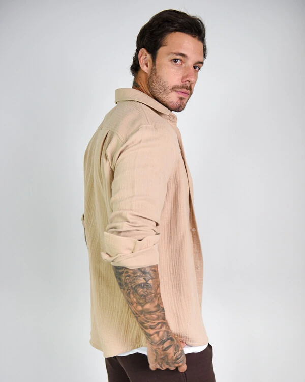 Camisa Comfort Amassada