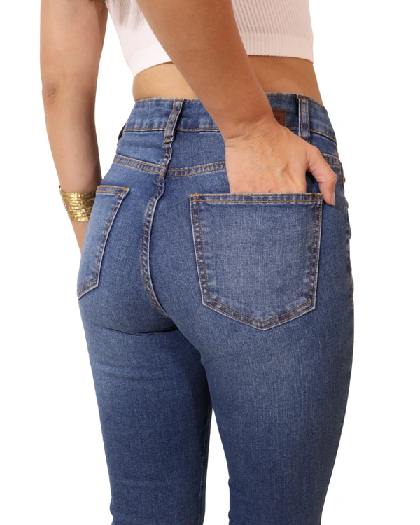 Calça Feminina Jeans Reta Operarock