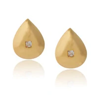 Brinco Gota Delicada Com Detalhe Em Zicônia