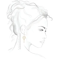 Brinco de Festa Celeste - Coleção Glamour