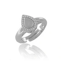 Anel Delicado Ajustável Gota Princess