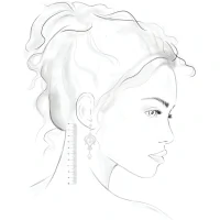 Brinco de Festa Celeste - Coleção Glamour