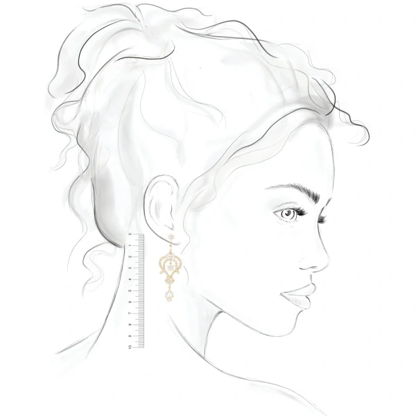 Brinco de Festa Celeste - Coleção Glamour