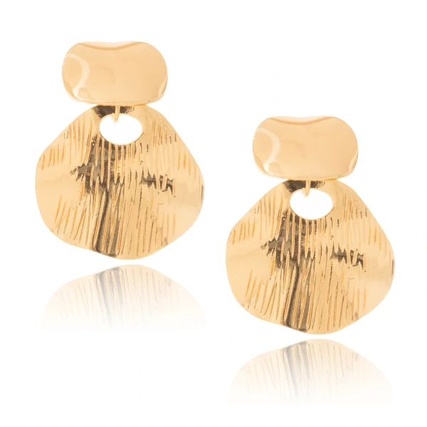 Brinco Moderno Estilo Amassado