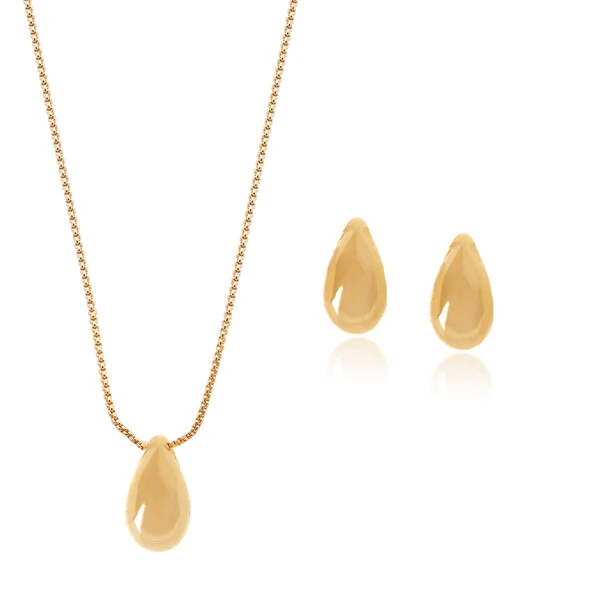 Conjunto Delicado Liso Gotas