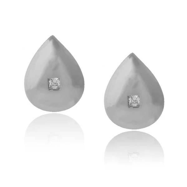 Brinco Gota Delicada Com Detalhe Em Zicônia