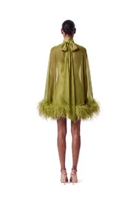 Vestido Fênix Curto Plumas