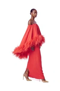 Vestido Versalhes Plumas