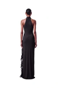 Vestido London Plumas