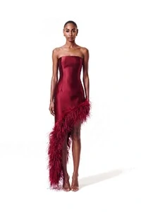 Vestido New Ana Plumas